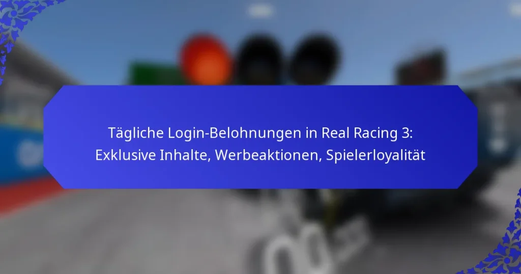 Tägliche Login-Belohnungen in Real Racing 3: Exklusive Inhalte, Werbeaktionen, Spielerloyalität