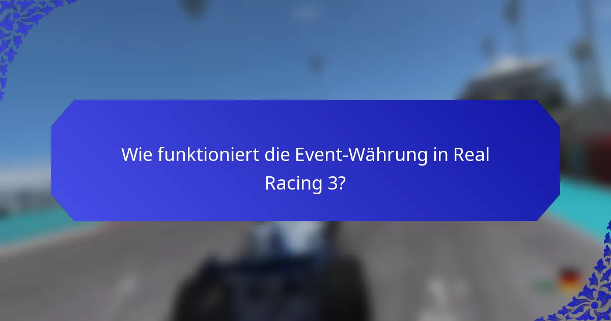 Wie funktioniert die Event-Währung in Real Racing 3?
